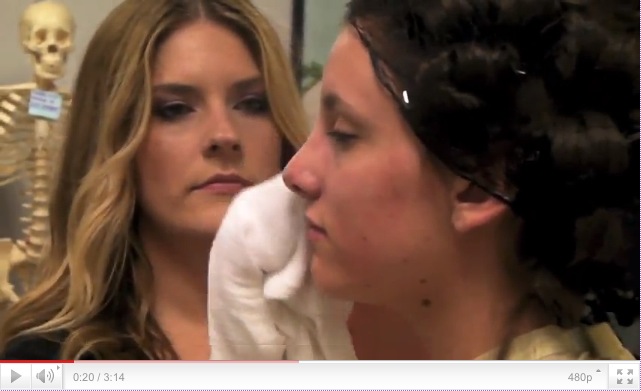 Rose Thurman of the Aveda Institute makeup tutorial