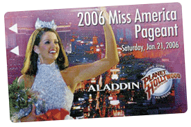 Miss America 2006 hotel key card