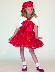 Model wearing children's fashions by Hollywood Babe