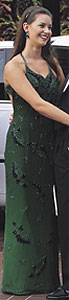 Green L'Pogee gown