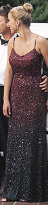 Burgundy Je Matadi gown