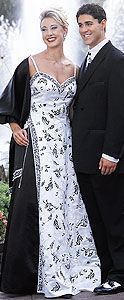 Black and White Putros gown
