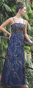 Blue and Gold Tiffany gowns