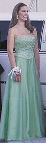 Precious Formals green prom gown