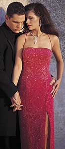 Amber Nicole Red prom gown