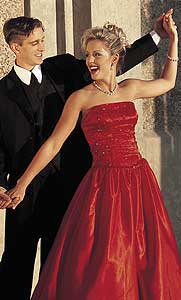 Feisty-LeRaye Red Prom gown