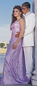 Tiffany Designs Purple Prom Gown