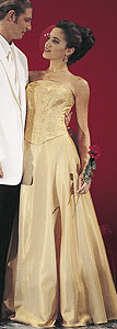 Fashion 1001 Nights Gold Prom Gown