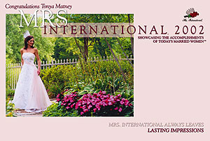 Mrs International 2002 ad