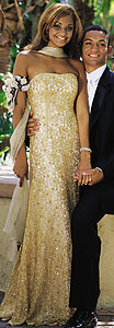 Putros Couture Gold Prom dress