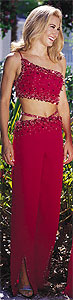 Precious Formals Red prom dress