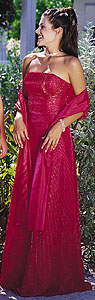 Alyce Designs Red Prom gown