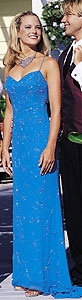 Tiffany Designs Blue Prom Gown