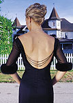 Ponce Designs Black Prom gown (Back side)