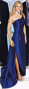 Tiffany Designs Blue prom gown