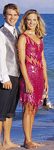 Attitudes by Debra Red Prom Dress