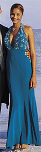 Landa Designs Blue Prom Dress
