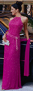 fucsia B' Dazzle gown