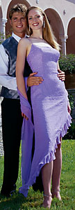 B'Dazzles purple gown