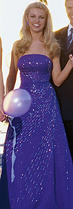 Purple Tiffany Designs gown