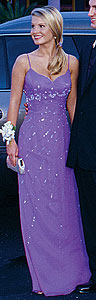 Purple Tiffany Designs prom Gown