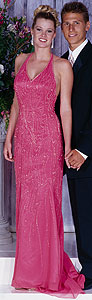 Pink Alyce Designs prom gown