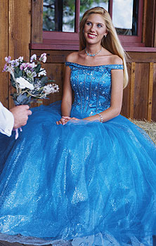 Blue Tiffany gown