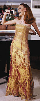 Gold Claire's collection gown