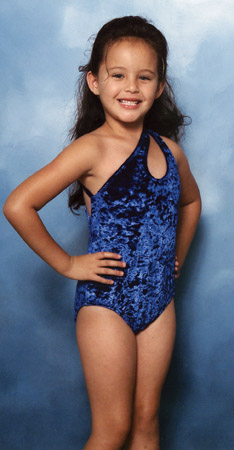 Lady M Blue child's swimsuit