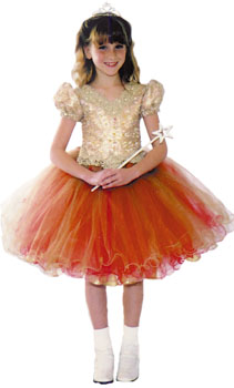 Cinderellas gold/orange dresses