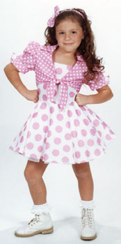 ollywood Babe pink/white polkadots