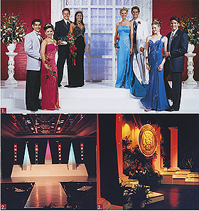 Prom staging set photos