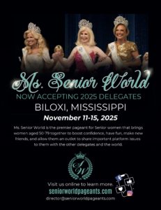 senior pageants, senior women, pageants, pageantry, beauty pageants, national pageants, international pageants, senior life, aarp